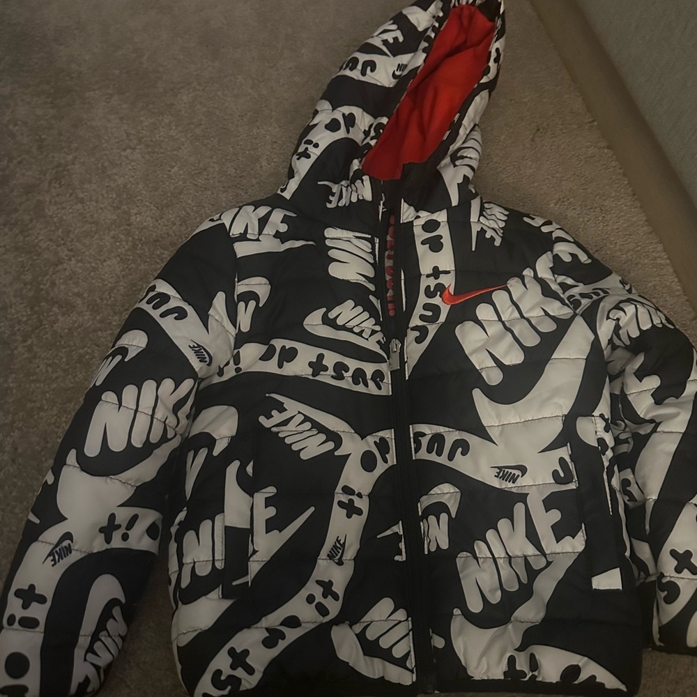 Nike Kids Black and White Jacket